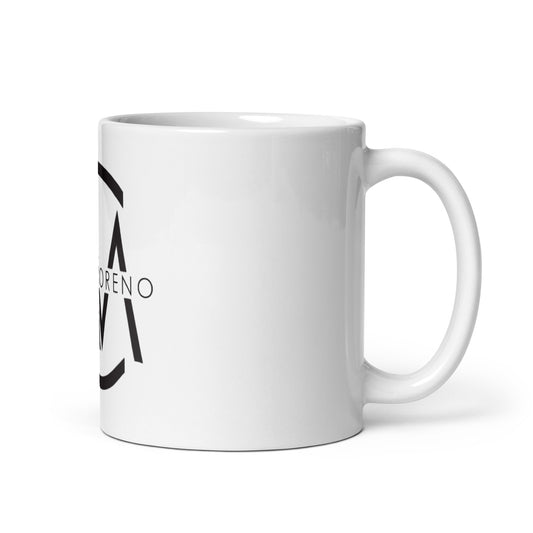 White glossy mug