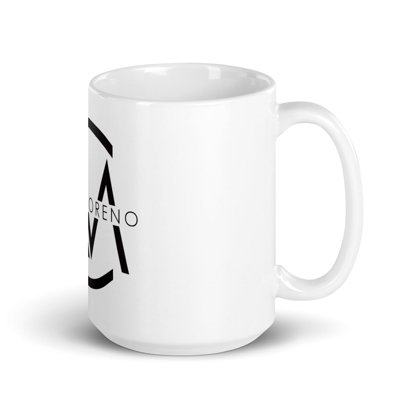 White glossy mug